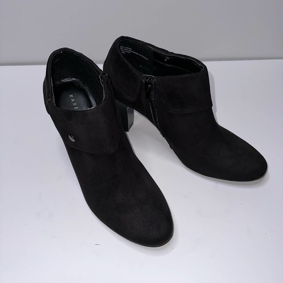 Karen Scott Shoes - Karen Scott Women's Black Suede Ankle Booties  7.5M EUC Like New